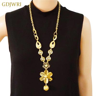 China GDJWRI N49 CLASSIC Men Women Long Chain 18k Gold Custom Necklace for sale