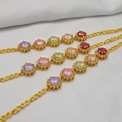 China Wholesale Trendy Fashion Design Gold Jewelry Set 24k Gold Bracelet S41 for sale