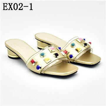 China 2019 Italian style Anti-slippery matching shoes and bag set fashion flats shoes EX02 for sale