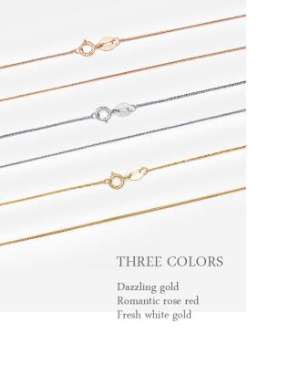 China CLASSIC Real Quality Goods Jewelery Women Custom 18k Rose Gold Necklace Chain for sale