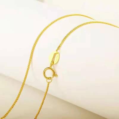 China Wholesale CLASSIC Chains Jewelry K18 Real Heart 18k Gold Necklace Chain for sale