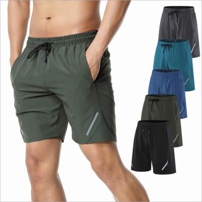 China Sporty Workout Anti-Wrinkle Plain Sublimation Men's Gym Shorts With Pockets for sale