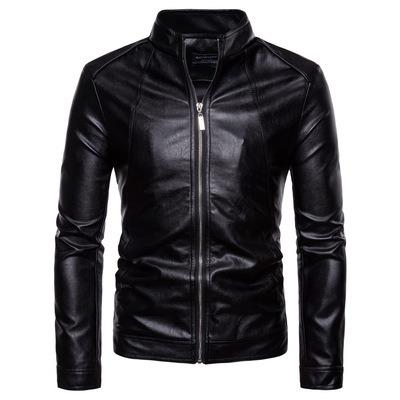 China Sustainable Fashion Designs Classic Motorcycle Blazer Boys Biker Masculino Coat Slim Fit Leather Men's Jackets for sale