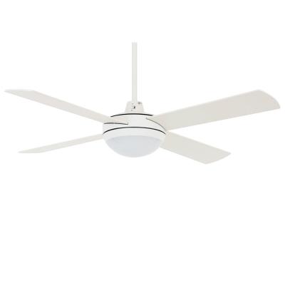 China Four Plywood Blades 48 Ceiling Fan With Light DC Motor Low Noise for sale