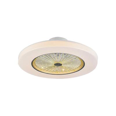 China Ventilador de teto retrátil branco sem lâmina com iluminação à venda