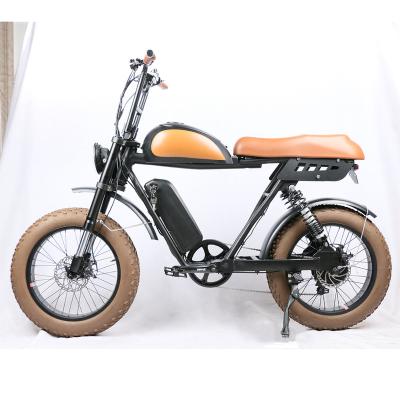 China Fat Standard Type Extended Saddle Snow Tire Range 20 Inch New Electric Mountain Bike Vintage Off-Road Electric Bike for sale