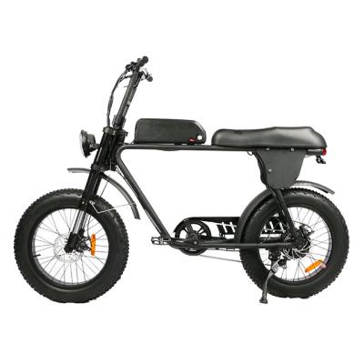 China Super Fat Tire Pedal Assist 10.4Ah Lithium Battery Powered Electric Bike Standard Type Fat Tire 48v 500w With Two Seats ebike for sale