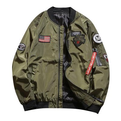 China Wholesale QUICK DRY Baseball Style Hip Hop Men's Bomber Jacket Flight Flight Bomber Jacket for sale