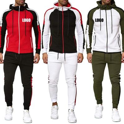 China 2021 Winter Mens Breathable Sweatsuit Customized Hooded Casual Tracksuit Jogging 2 Piece Set Suits for sale