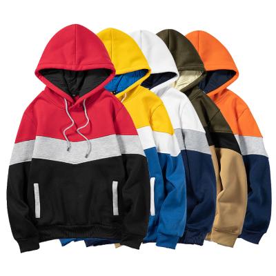 China Winter QUICK DRY Mens 100% Cotton Sweatshirt Hoodie Color Contrast Loose Hooded Sweater With Custom Logo for sale