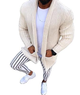 China OEM Design Long Sleeve Lapel Sweater QUICK DRY Jacket Knitted Cardigan Sweater For Men for sale