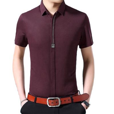 China Hot Selling Fashion Short Sleeve Custom Men's Breathable Shirt for sale