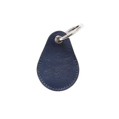 China Genuine Leather AirTag Holder Key Chain Anti-fall Case For Luggage for sale