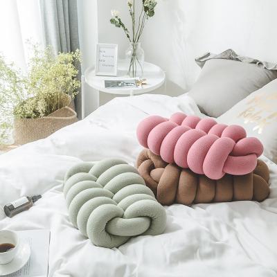 China Wholesale Popular Design Good Design Kingcason Knot Pillow Donut Soft Soft Cushion Hand-feeling Anti-static for sale