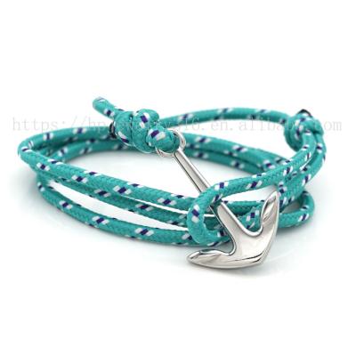 China Anchor Punk Viking Bracelet Anchor Clasp For Cuff Bracelet Anchor Rope Nautical Bracelet HPYL2840 for sale