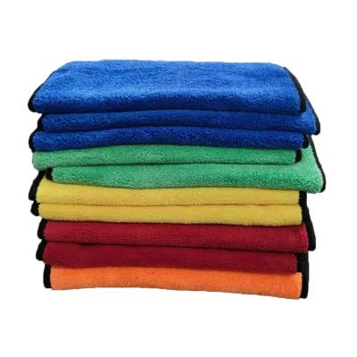 China Factory Supply Promotion Hypoallergenic Cheap Microfiber Coral Fleece Towel For Car Wash Floor Cleaning for sale