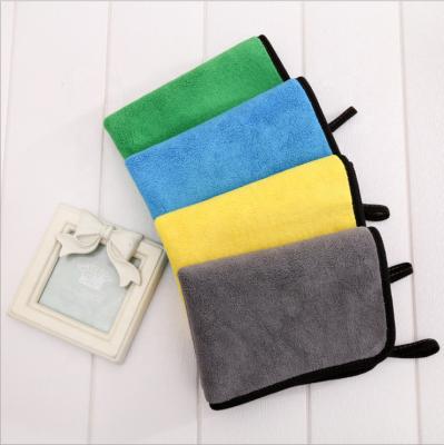 China 80% Polyester+20% Polyamide Coral Fleece Super Absorbent Car Washing And Drying Towel for sale