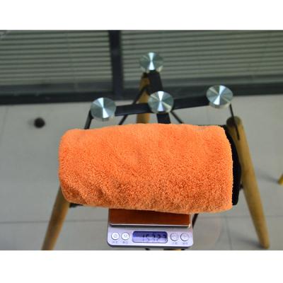 China Hot Selling Compressed Amazon Gram Large Of Korean Car Drying Towel Velvet Microfiber Coral Towel For Car Wash for sale