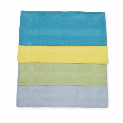 China Microfiber Waffle Pattern Household Cleaning Towel Kitchen Towel Hypoallergenic Custom Tea Towel for sale