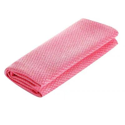 China Factory Supply 320gsm Non-Scratch Stained Glass Cleaning Microfiber Fish Scale Disposable Towel Cloth for sale