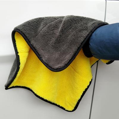 China Viable Multi-Purpose Thickening Double Fleece Cleaning Coral Dusting Mopping Microfiber Dish Towel for sale