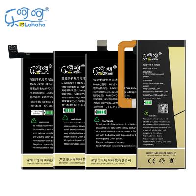 China LEHEHE BL255 BL263 BL271 BL268 mobile phone battery for Lenovo ZUK Z1 Z2 pro edge smartphone high quality battery for sale