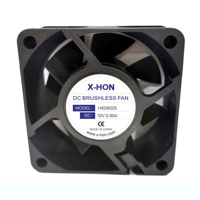 China Material of Construction shop DC 60mm Brushless Cooling Fan 24V 6025 Double Ball Bearing 60mmx25mm 2PIN 12 Volt For Small Aftermarket Cooler for sale