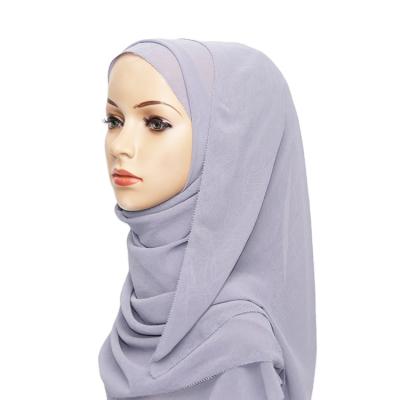 China 2021 Factory Direct Sale Soild Color Hijab Wrap Muslim Custom Elastic Headscarf Muslim Hijab for sale