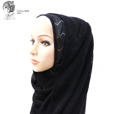 China 2021 Hot Selling Muslim Women's Scarf Muslim Women's New Popularity News Islamic Knitted Hijab Winter Islamic Knitted Hijab for sale