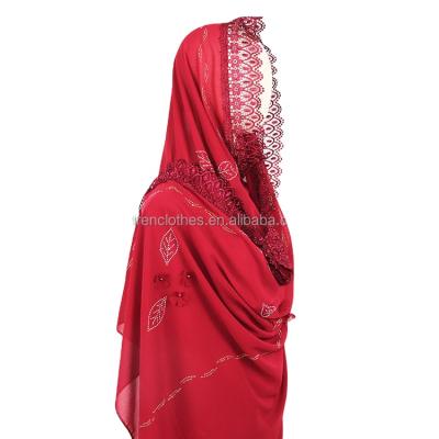 China Large Size Muslim Hijab Shawl High Quality Custom Made African Muslim Chiffon Scarf For Women for sale