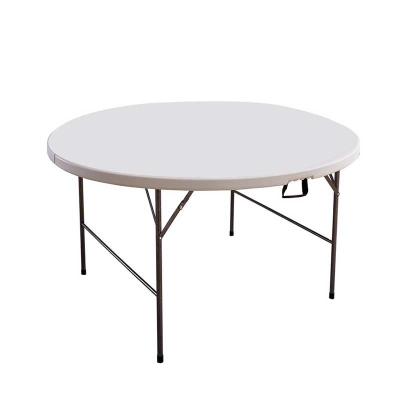 China YUEXIU Modern Bar Party Outdoor Patio Garden Furniture Outdoor Dining Plastic Foldable Plastic Round Table for sale