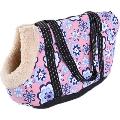 China Luxury High Quality Portable Print Portable Pet Carrier Tote Cat Travel Dog Bag Soft Sided Outdoor Cat Purse Viable for sale