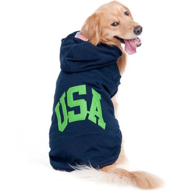 China Factory Stocked Wholesale Large Size For Large Dogs Golden Retriever Winter Pet Hoodie Sportswear Dog Clothes for sale