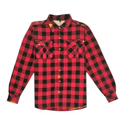 China Factory Price Wool Flannel Shirt Flannel Shirts White Mens Anti-Pilling Dyed Flannel Shirt for sale