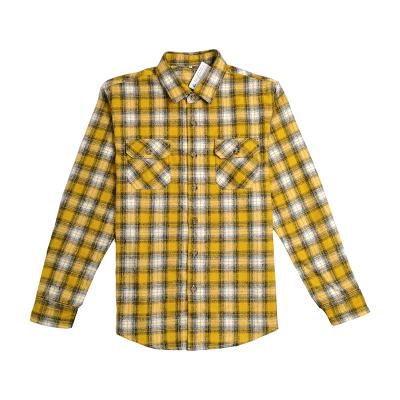 China Anti-pilling Raw Flannel Shirt Mens 2Xl Plaid/Edge Flannel Shirts Polyester Flannel Shirt Men Women Cotton Blend for sale