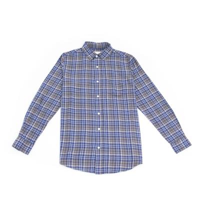 China Summer Anti-Pilling Plaid Shirt Spring Shirt Cotton Flannel Classic Long Sleeved Swept Up Shirt for sale