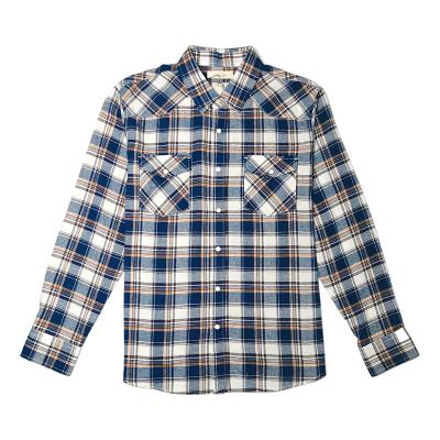 China Latest Design Fashionable High Quality Red Anti-pilling Long Sleeve Flannel Customized Shirt for sale