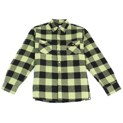 China 2021 CHINA OEM Vintage Heavy Duty Anti-pilling Plaid Flannel Shirt Men And Women for sale