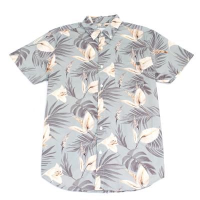 China OEM ODM Anti-Pilling Long Sleeve Mens Floral Beach Wear Shirt Short Sleeve for sale