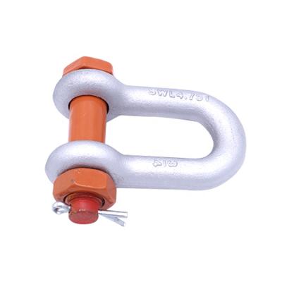 China EN13889 D Shape D Ring Shackle Eco-friendly European Type Stainless Steel Large Bolt Type Shackles for sale