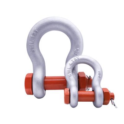 China High Quality European Bow Shackle Bs3032 Safety Pin Anchor Shackle Forged EN13889 for sale