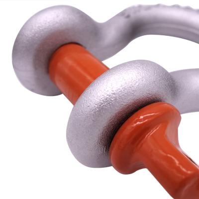 China Eco - Friendly Hardware Rigging Electro Galvanized Steel Metal Screw Pin Anchor Bow Shackles for sale