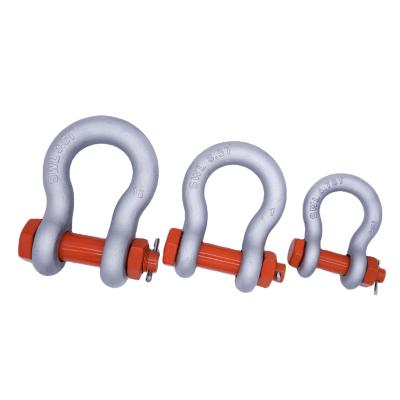 China Marine Rigging Forged Galvanized Safety High Quality Bolt Type Anchor Shackles for sale