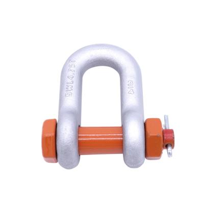 China High quality galv type from USA. big pin g2150 d shackles round chain shackles 85ton type for sale