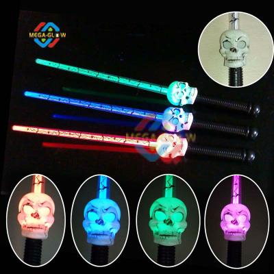 China Halloween party and fun toy LED magic wand pumpkin sword skull flashing 3 sword led 8 patterns pumpkin light sword for sale