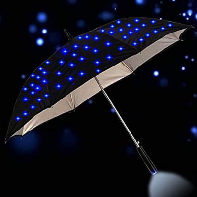 China Modern Paraguas luz led lights promotional umbrella led umbrella for rain mood light up umbrella for sale