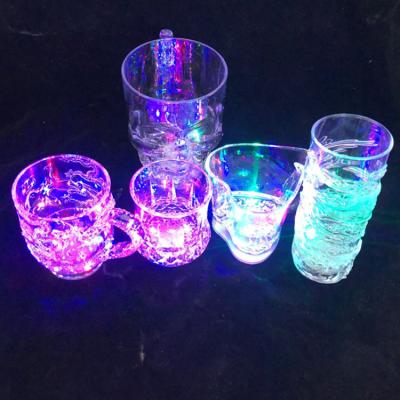 China Modern Club Wedding Party Elegant Color Led Cup Creative Glass Crystal Wine for sale