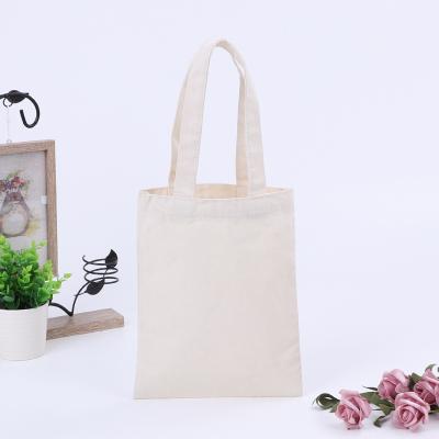 China 100% Eco Friendly Reusable Promotional White Tote Canvas Shopping Bag Eco With Logo Printed Tote Bag Custom Made for sale