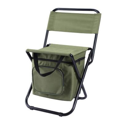 China Factory Custom Logo Steel Tube Camping Fishing Chair Cooler Bag Insulated Outdoor Foldable Foldable Chair Bag for sale