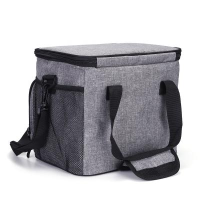 China Factory Custom Portable Insulated Beverage Delivery Bag Picnic Insulated School Office Drinks Cooler Shoulder Bag for sale